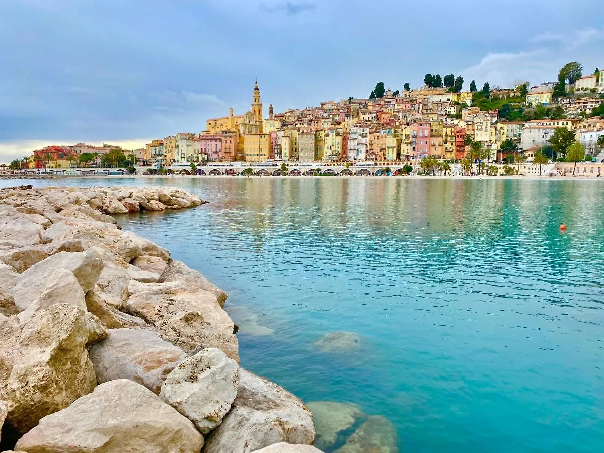 Le Mattoni 4, Joli 2 Pieces A 2 Min De La Plage Menton 0*,