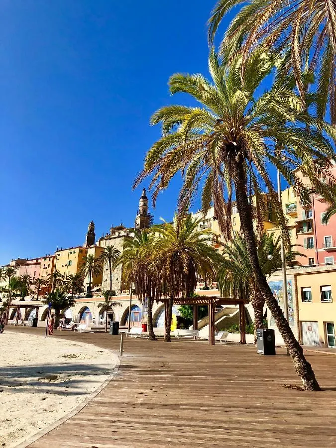 Le Mattoni 4, Joli 2 Pieces A 2 Min De La Plage Menton Fransa